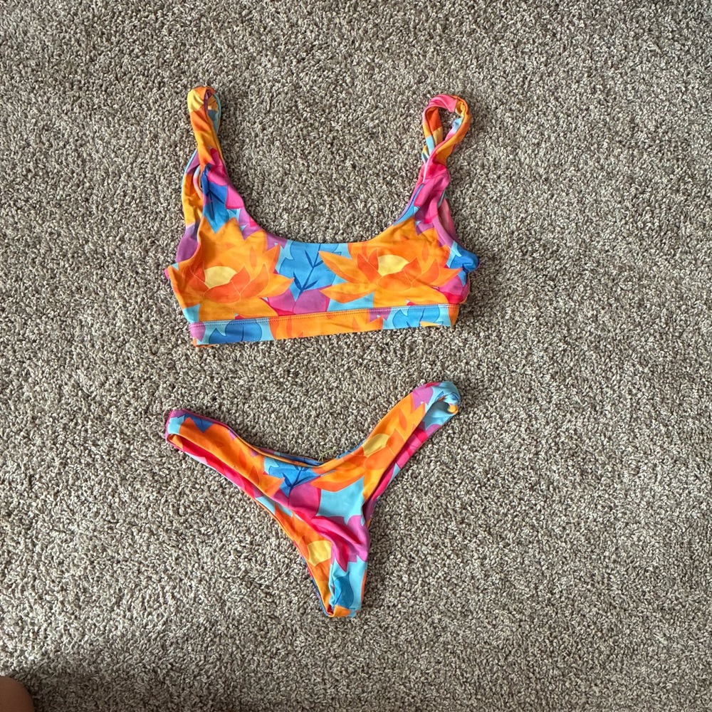 Colorful Floral Bikini Set